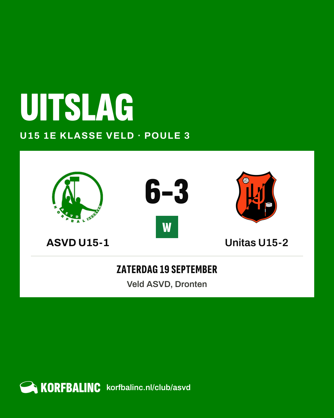 ASVD U15-1 - Unitas U15-2