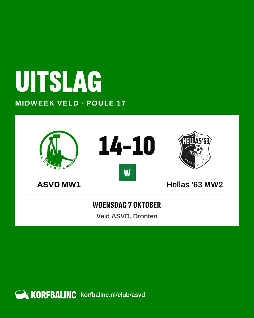 ASVD MW1 - Hellas '63 MW2
