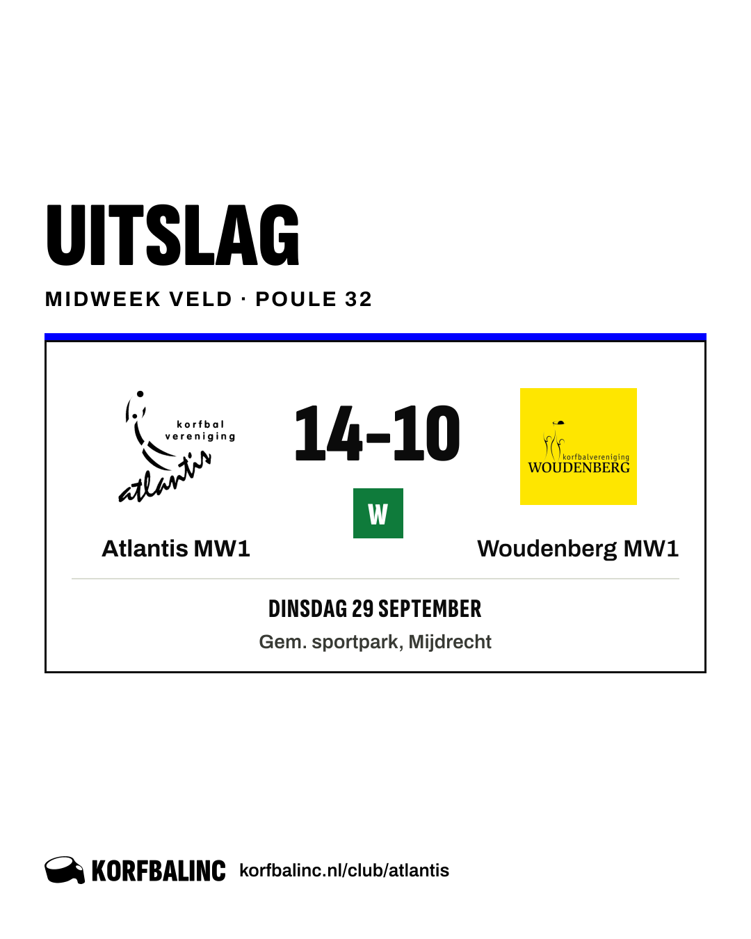 Atlantis MW1 - Woudenberg MW1
