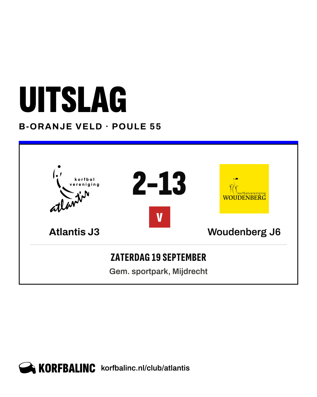 Atlantis J3 - Woudenberg J6