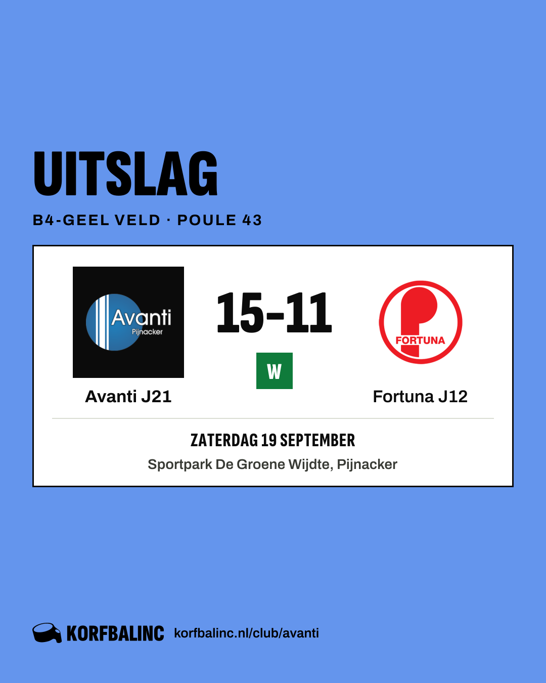 Avanti J21 - Fortuna J12