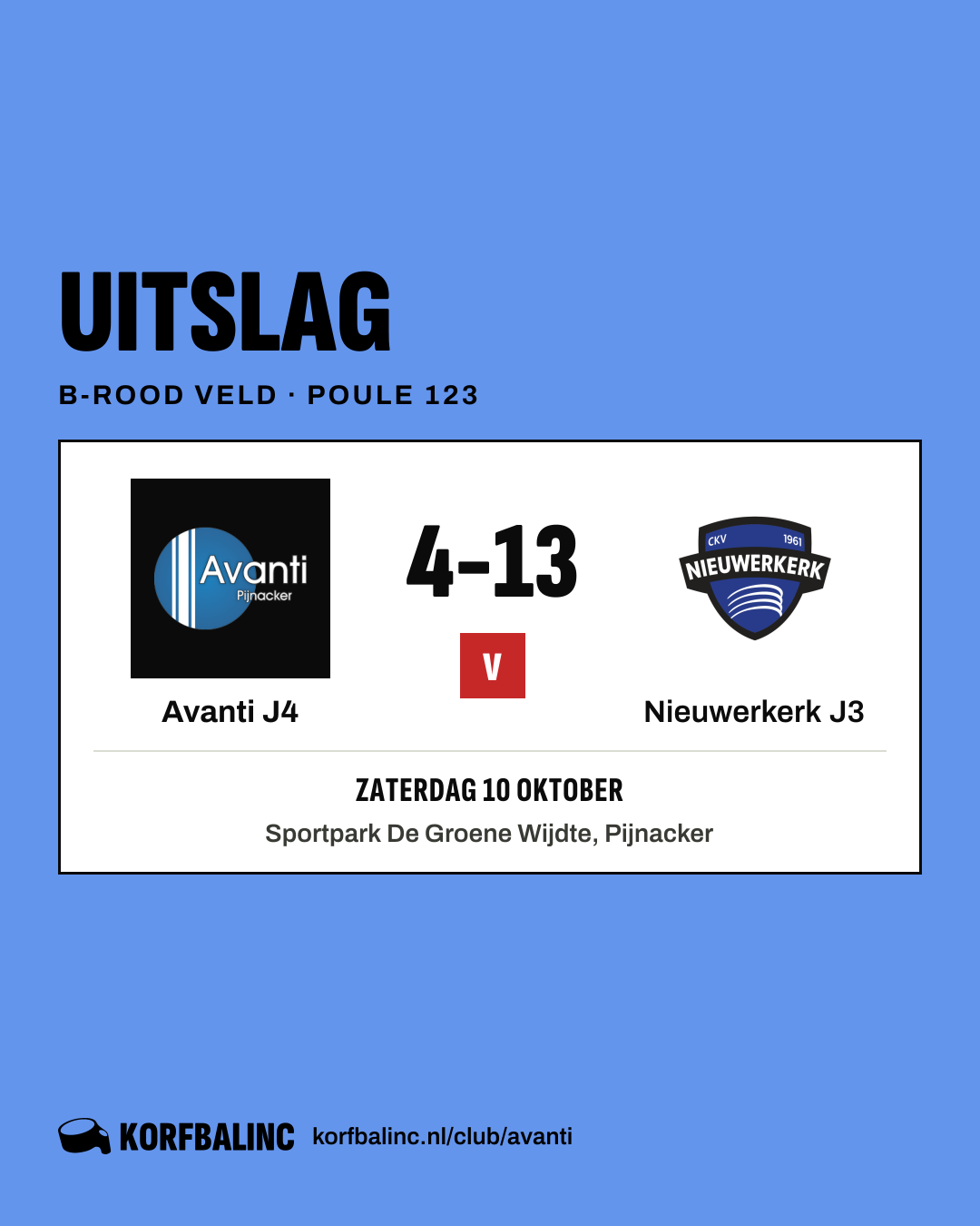 Avanti J4 - Nieuwerkerk J3
