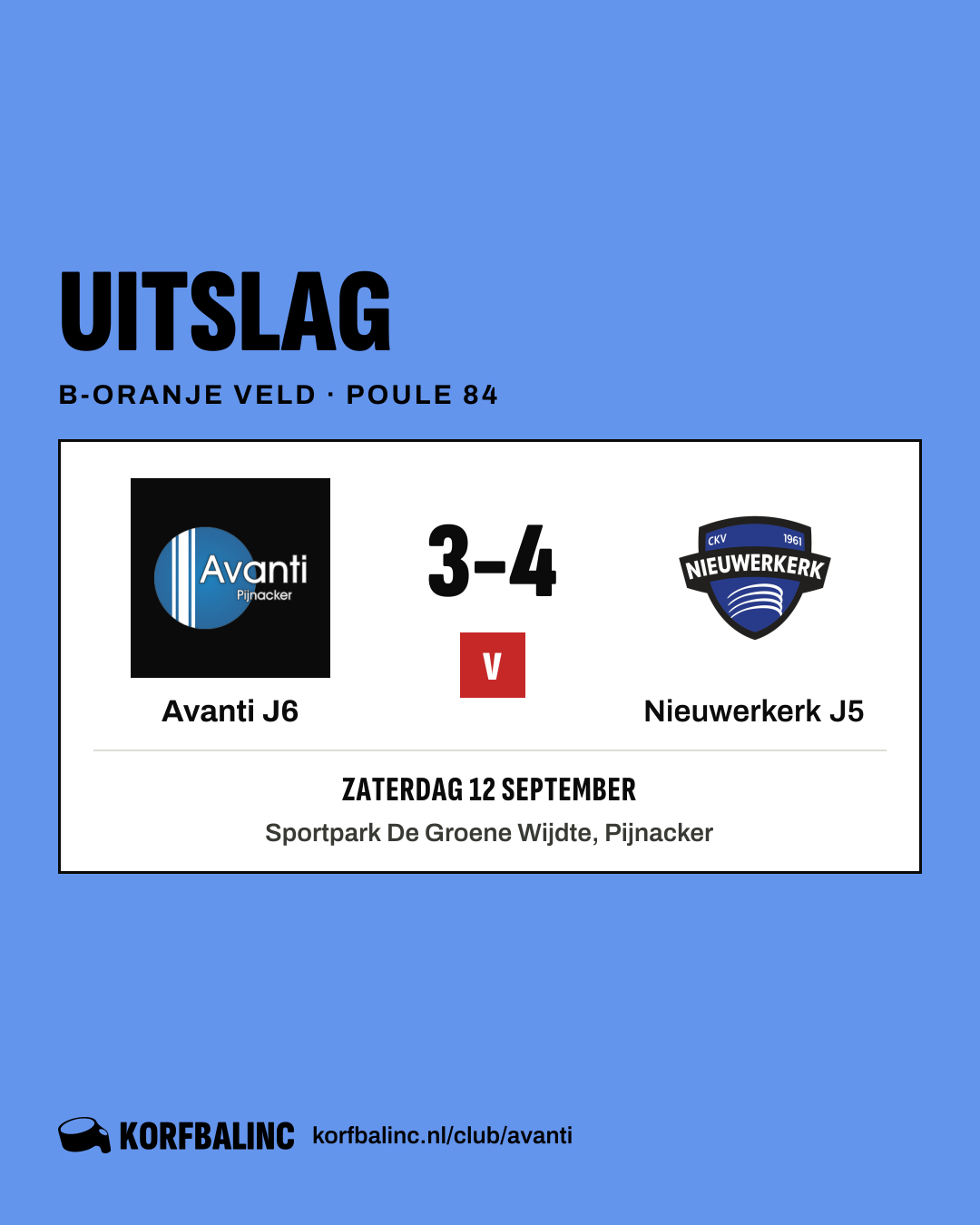 Avanti J6 - Nieuwerkerk J5