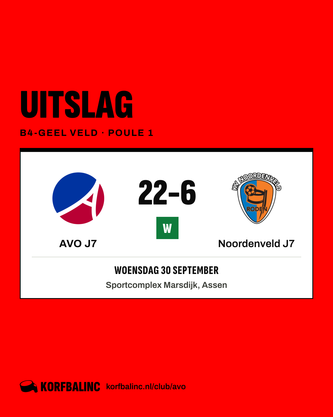 AVO J7 - Noordenveld J7