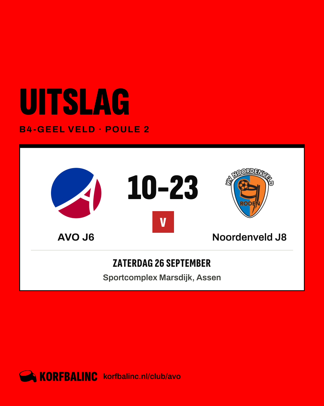 AVO J6 - Noordenveld J8