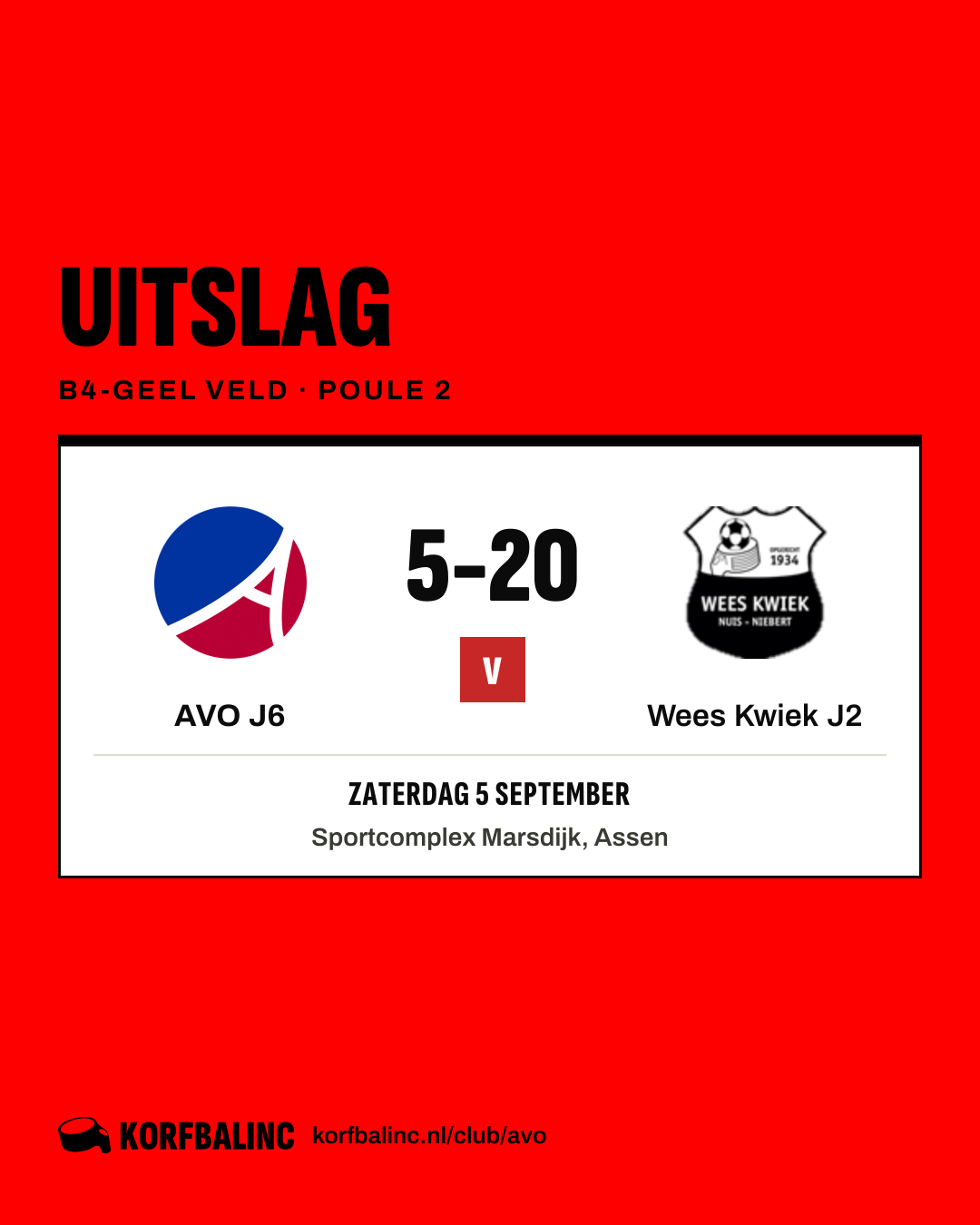 AVO J6 - Wees Kwiek J2