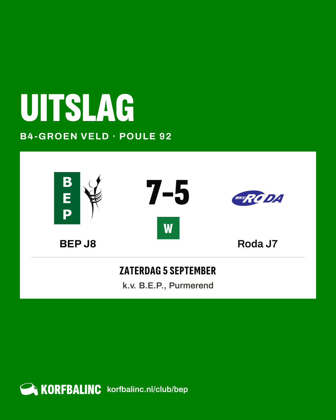 BEP J8 - Roda J7