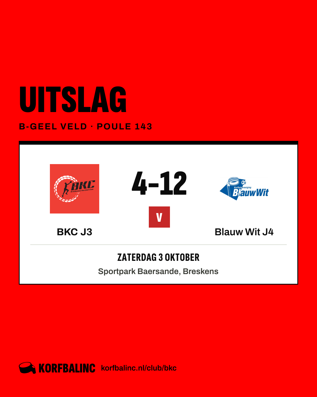 BKC J3 - Blauw Wit J4