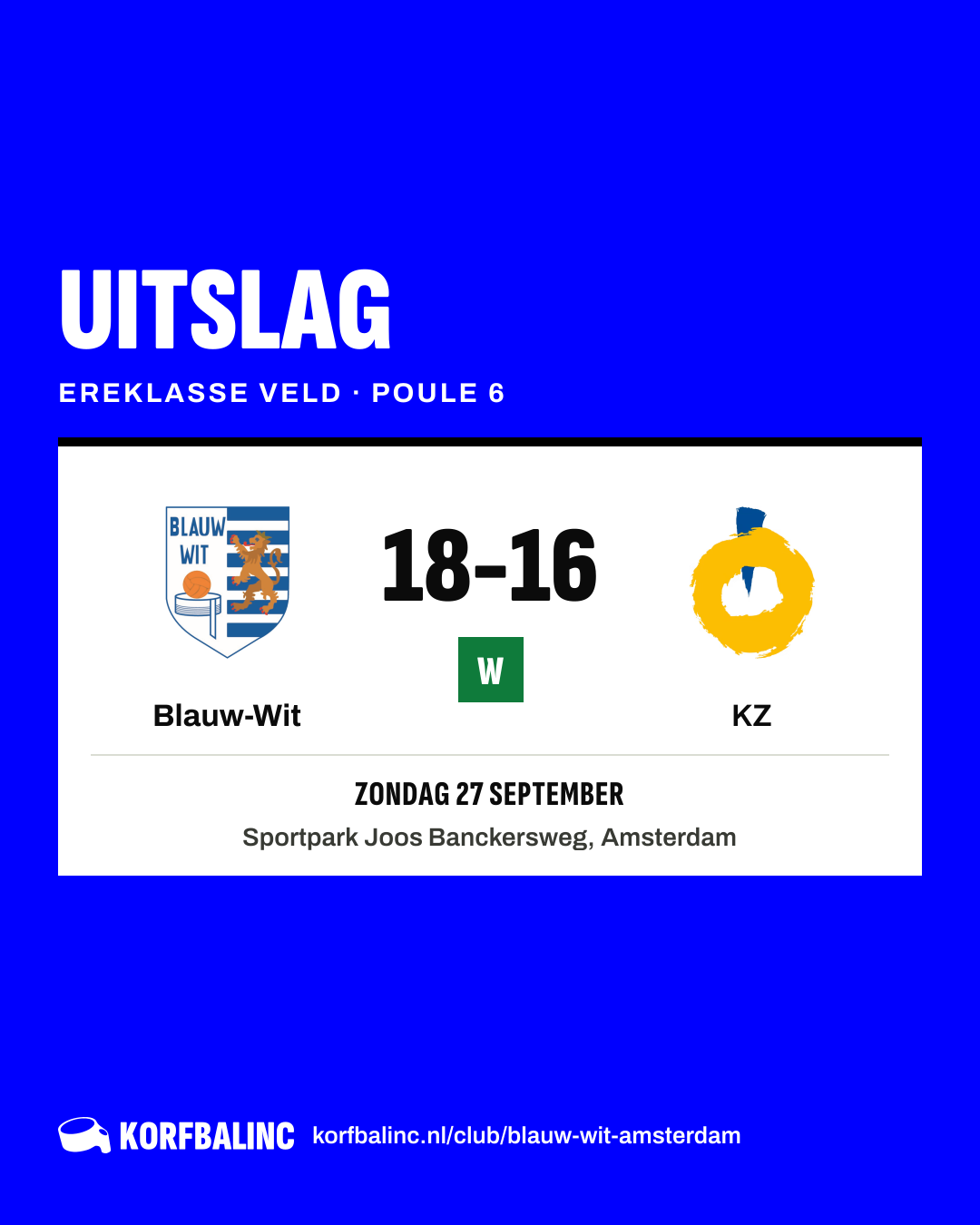 Blauw-Wit - KZ