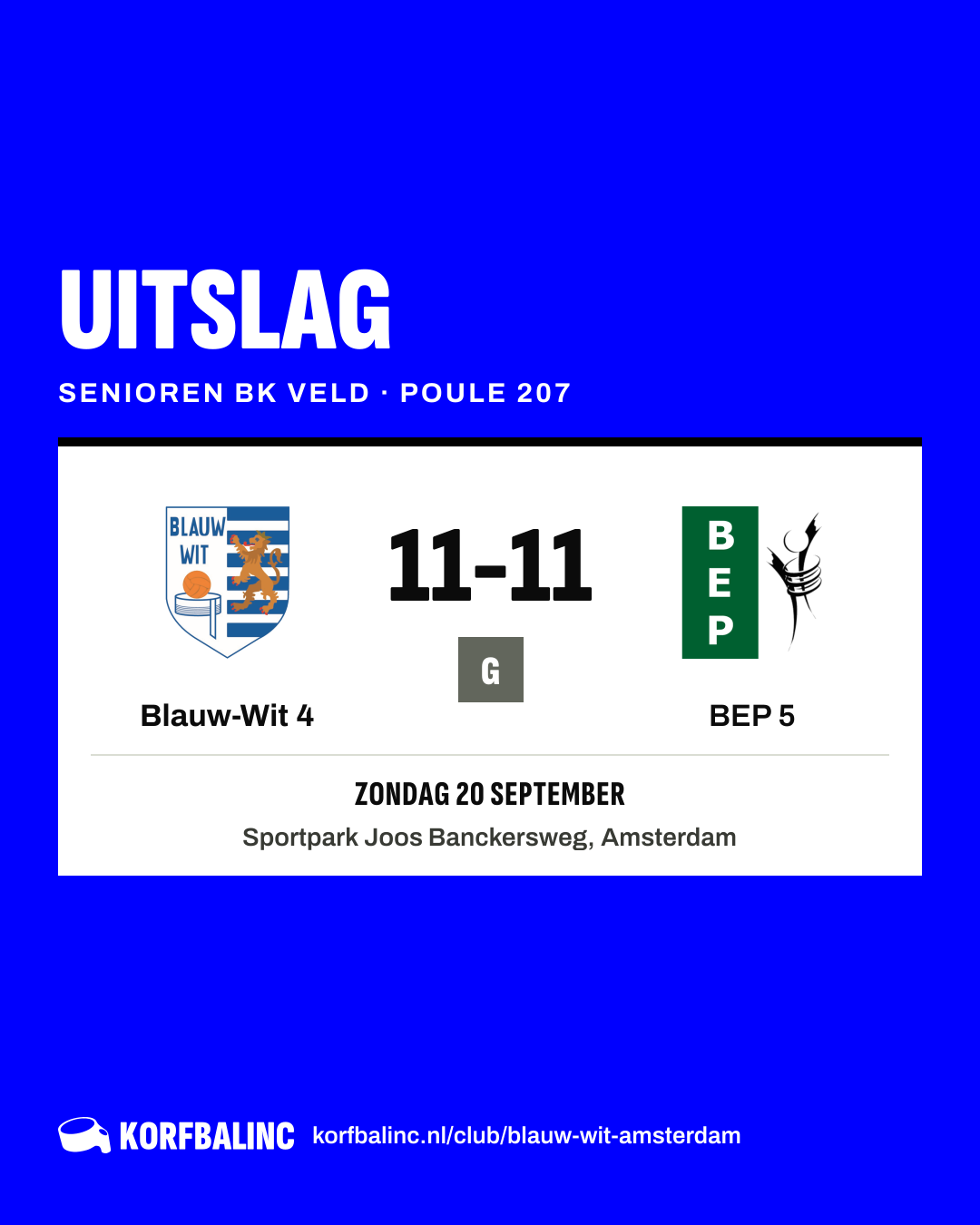 Blauw-Wit 4 - BEP 5