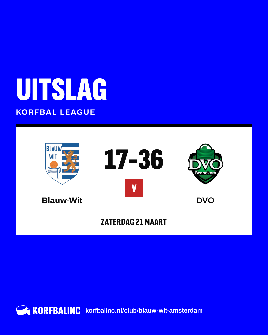Blauw-Wit - DVO