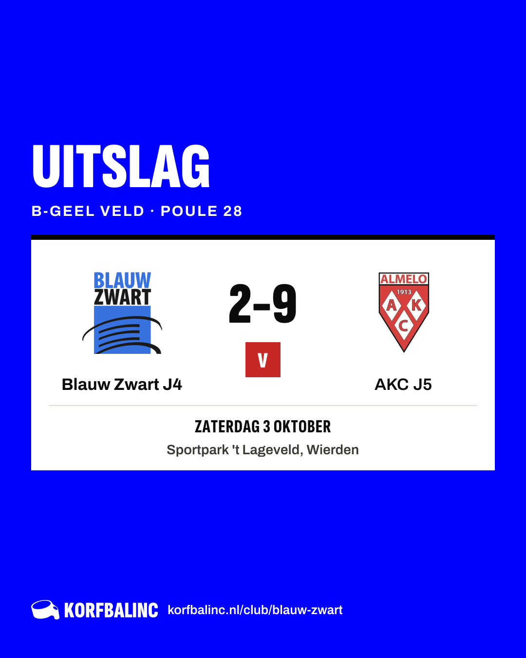 Blauw Zwart J4 - AKC J5