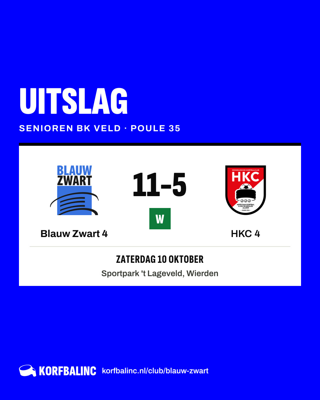 Blauw Zwart 4 - HKC 4