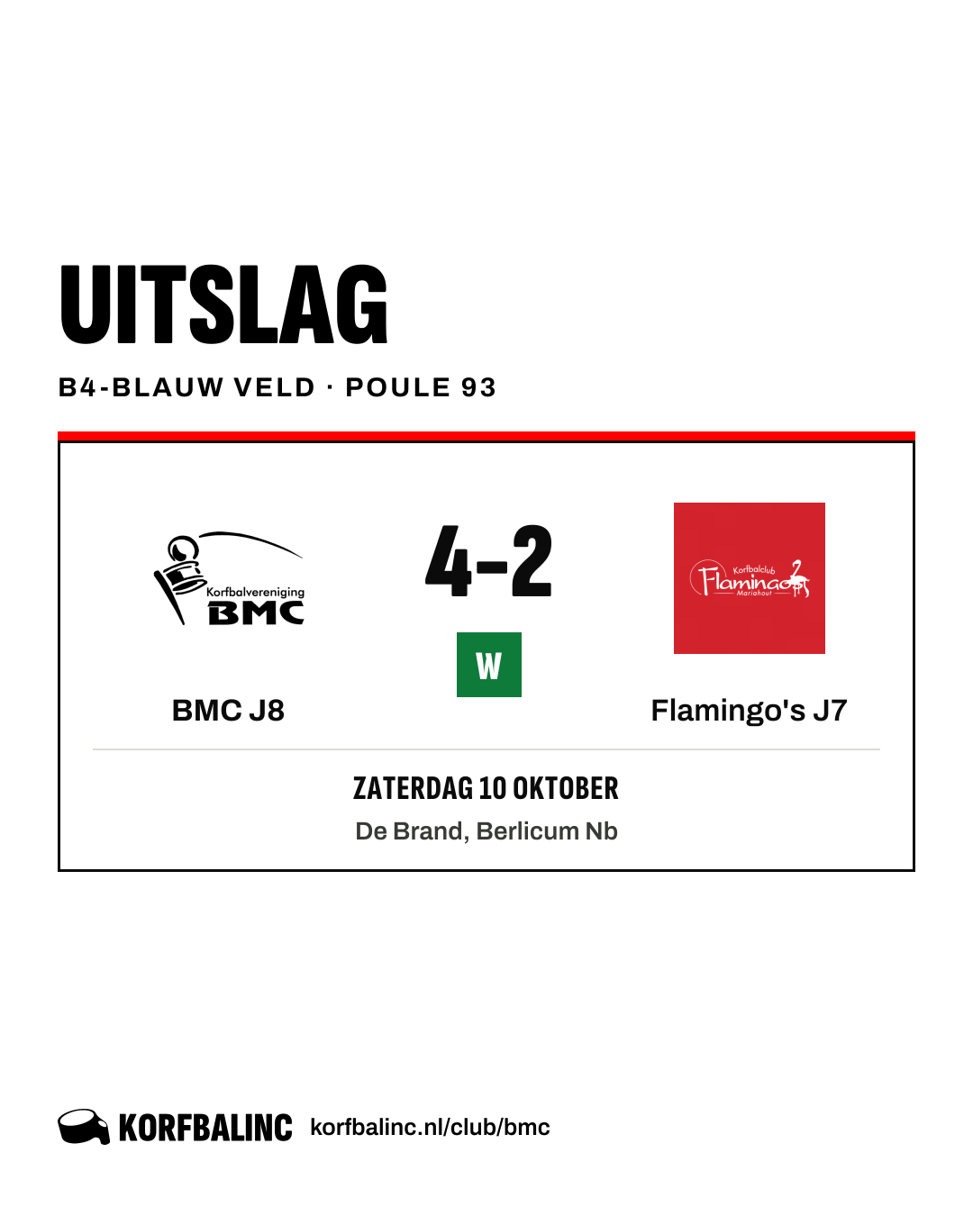 BMC J8 - Flamingo's J7