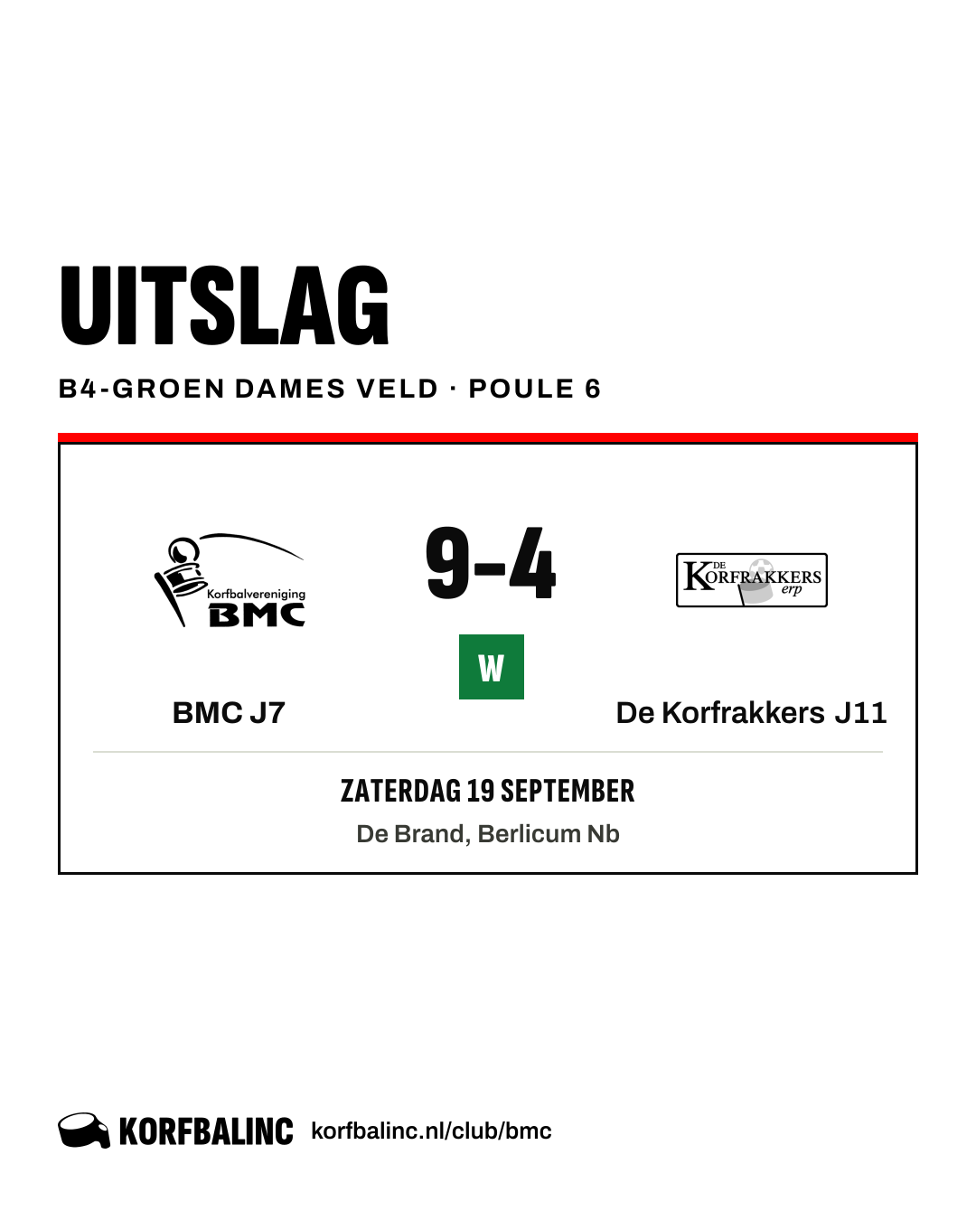 BMC J7 - De Korfrakkers J11