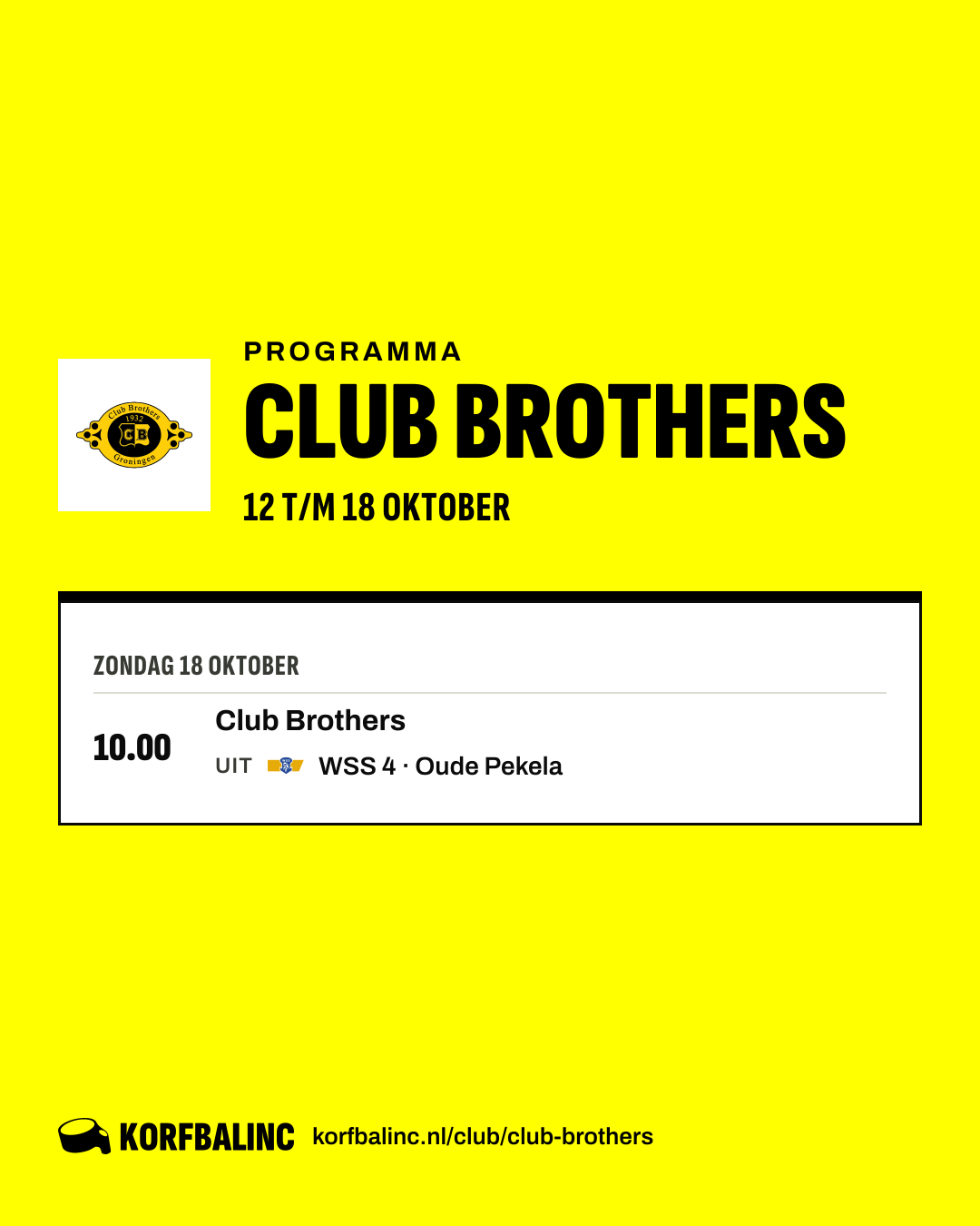 Uitslagen Club Brothers