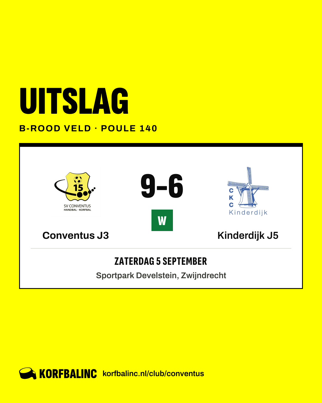 Conventus J3 - Kinderdijk J5