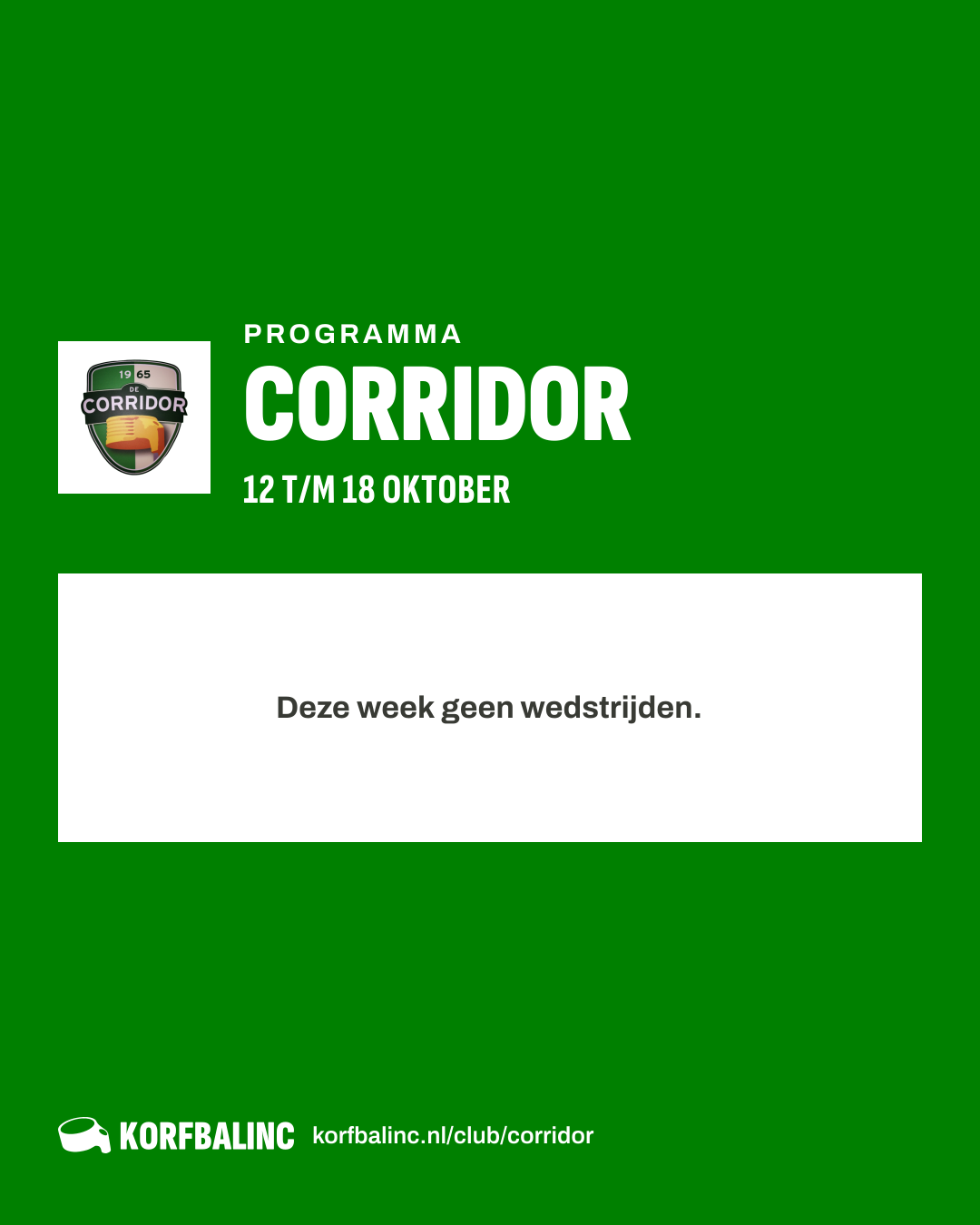 Uitslagen Corridor