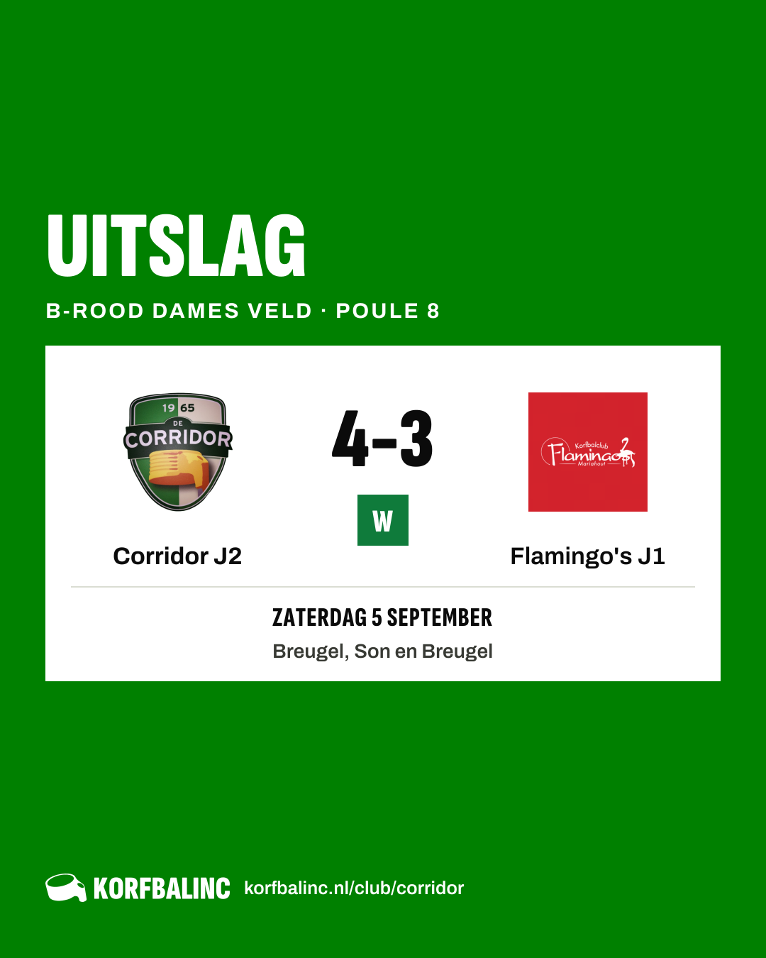 Corridor J2 - Flamingo's J1