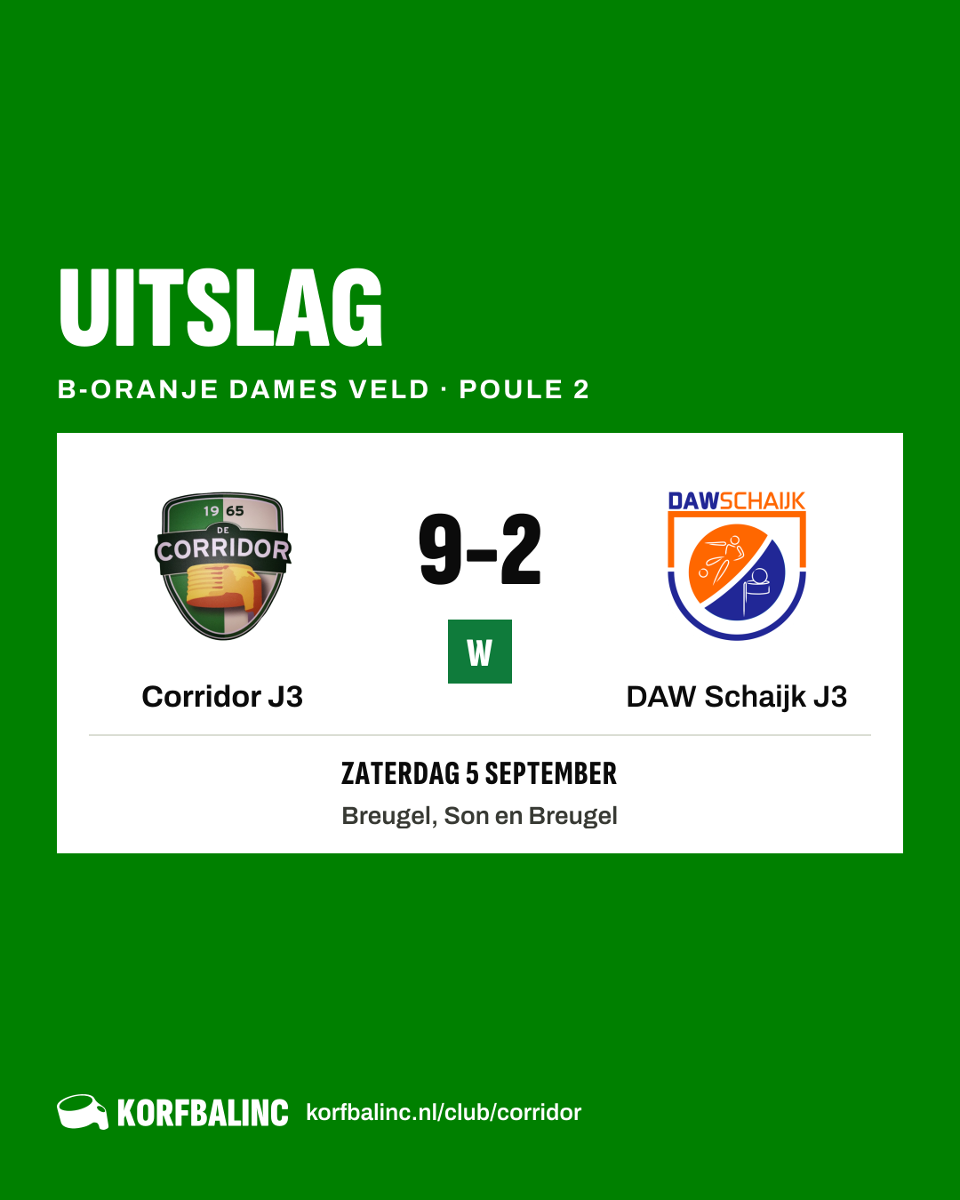 Corridor J3 - DAW Schaijk J3