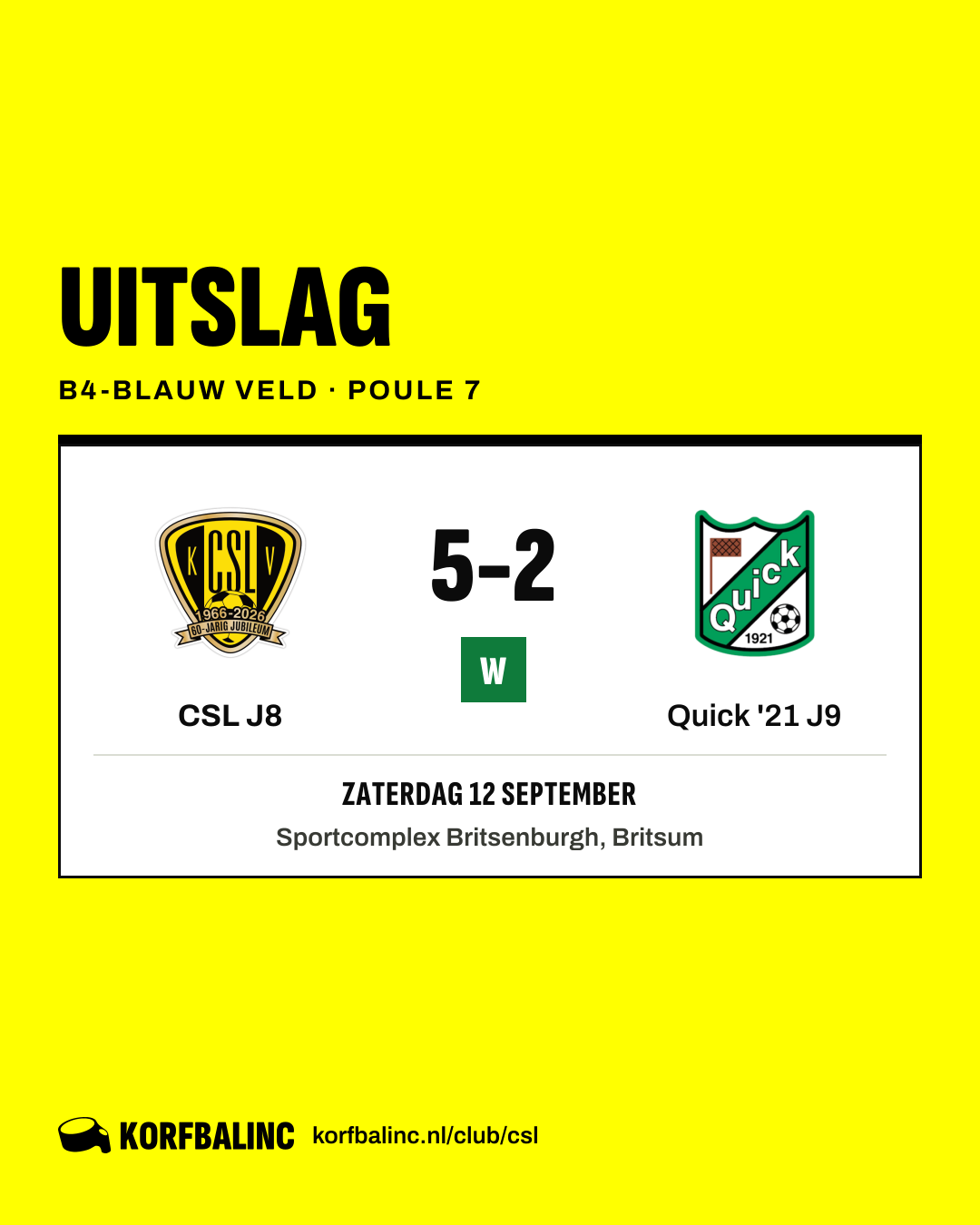 CSL J8 - Quick '21 J9