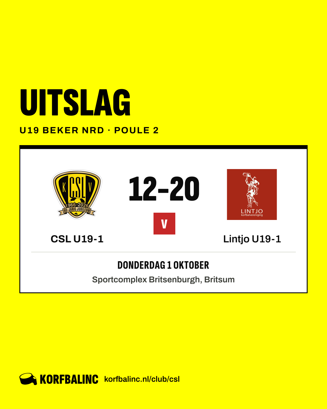 CSL U19-1 - Lintjo U19-1