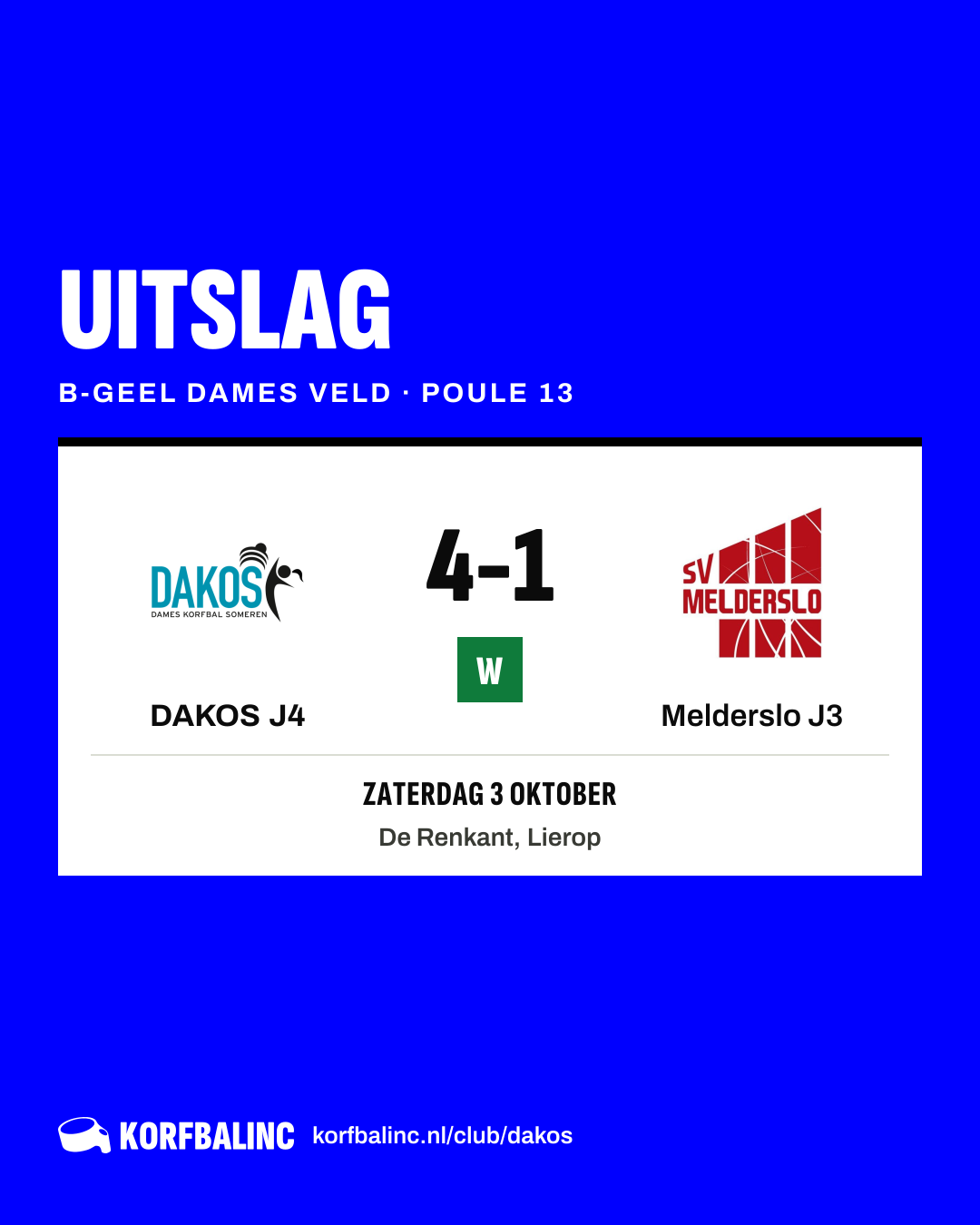 DAKOS J4 - Melderslo J3