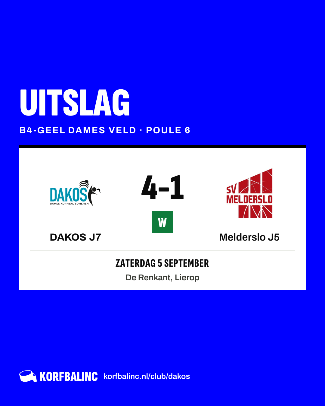 DAKOS J7 - Melderslo J5