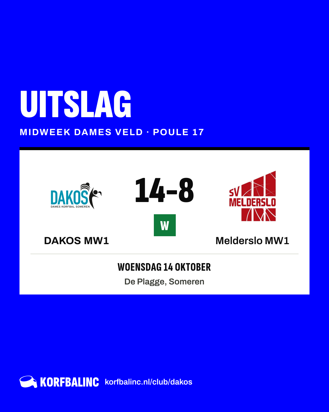 DAKOS MW1 - Melderslo MW1