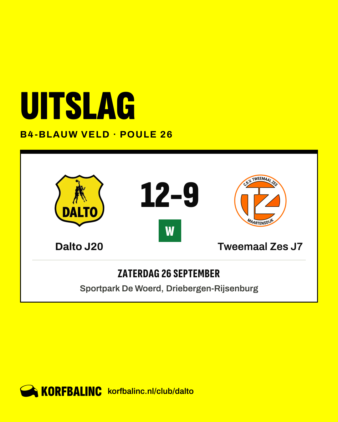 Dalto J20 - Tweemaal Zes J7