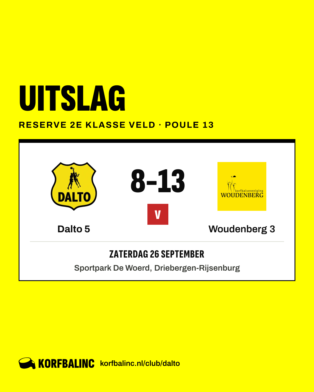 Dalto 5 - Woudenberg 3