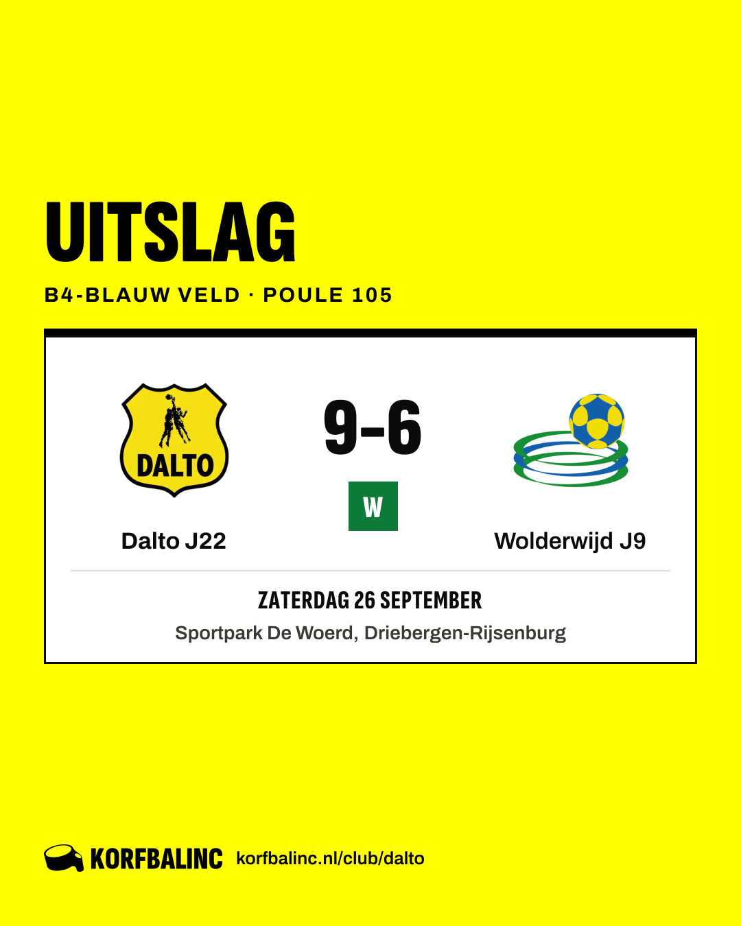 Dalto J22 - Wolderwijd J9