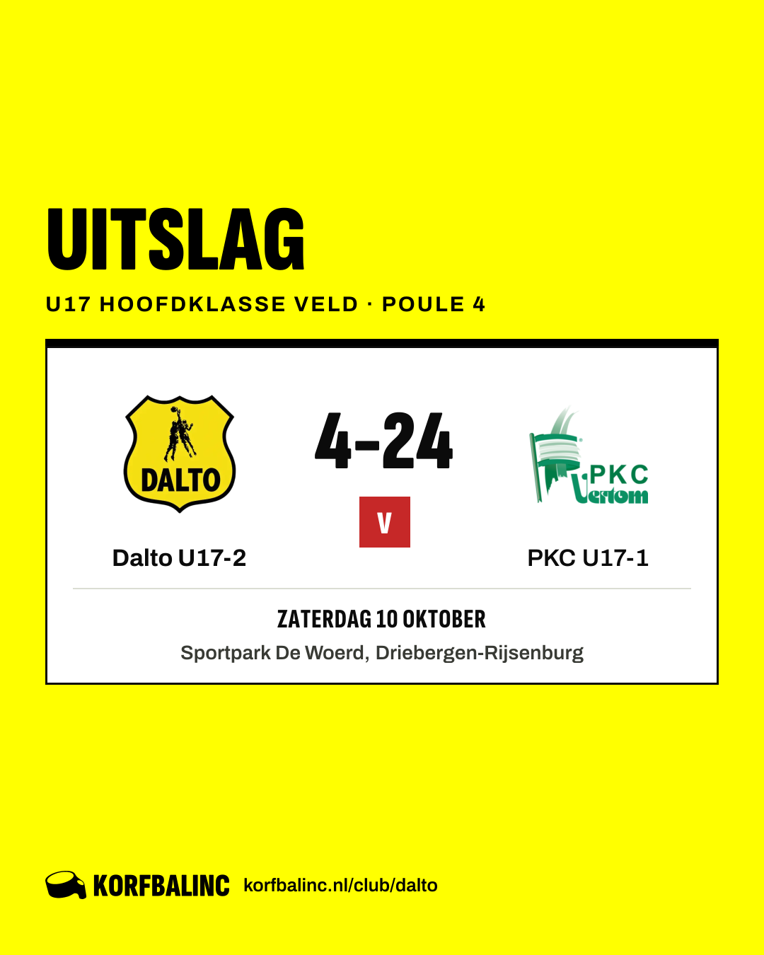 Dalto U17-2 - PKC U17-1