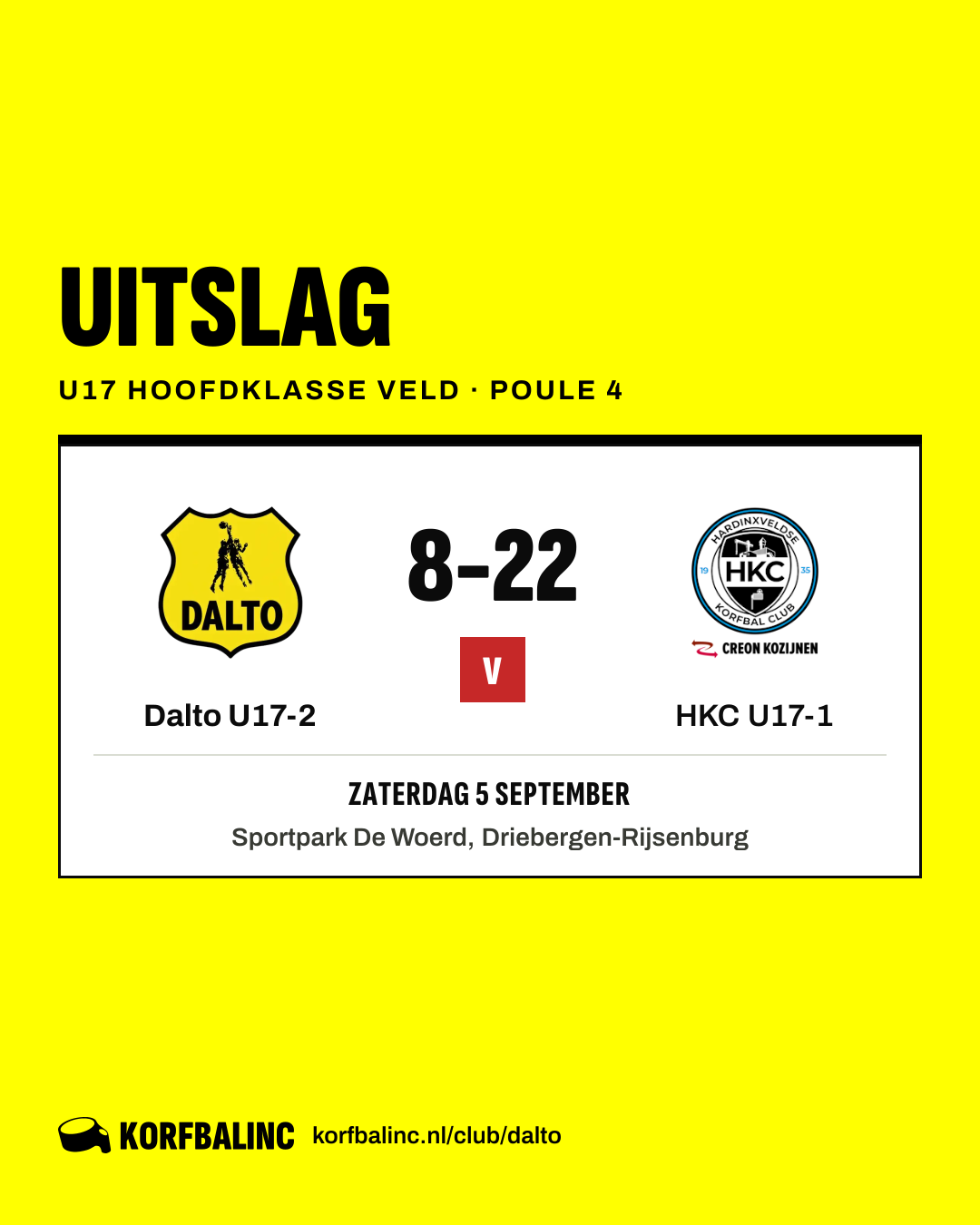 Dalto U17-2 - HKC U17-1