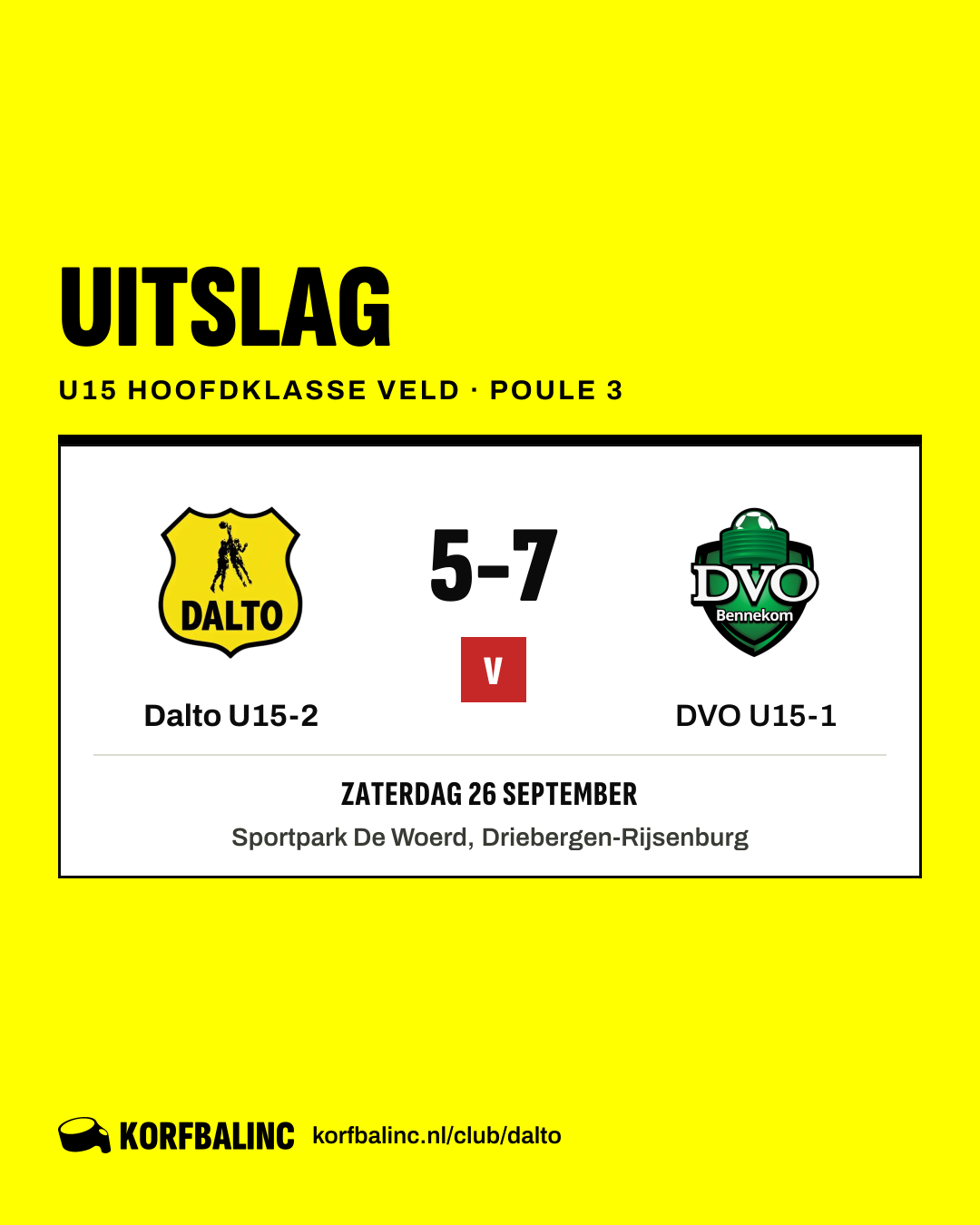 Dalto U15-2 - DVO U15-1