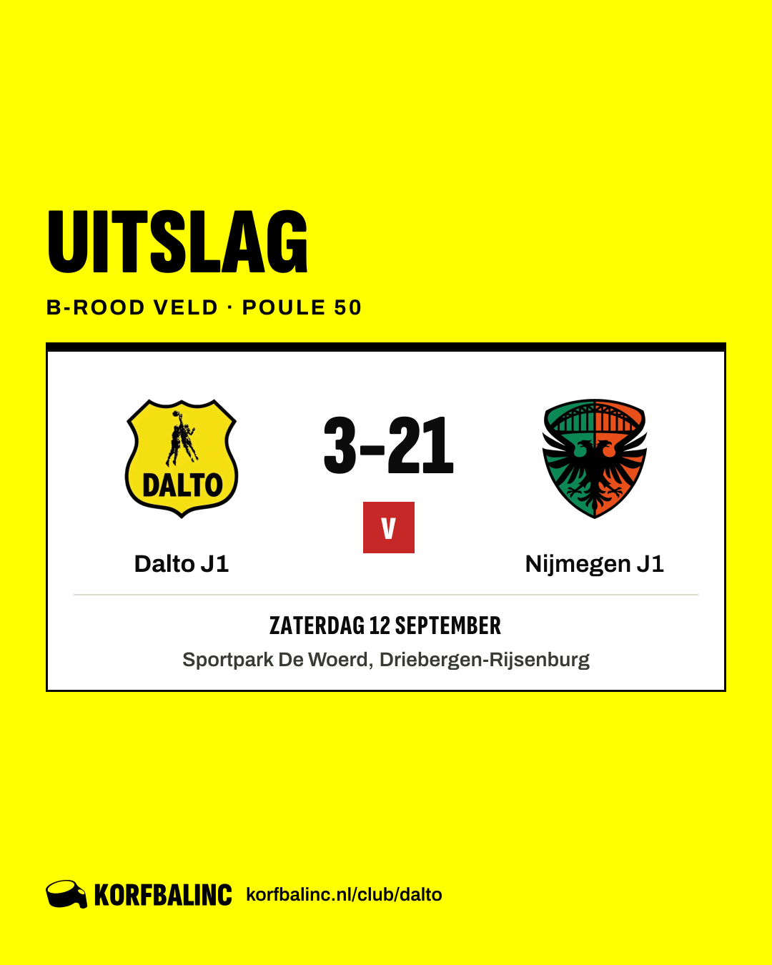 Dalto J1 - Nijmegen J1