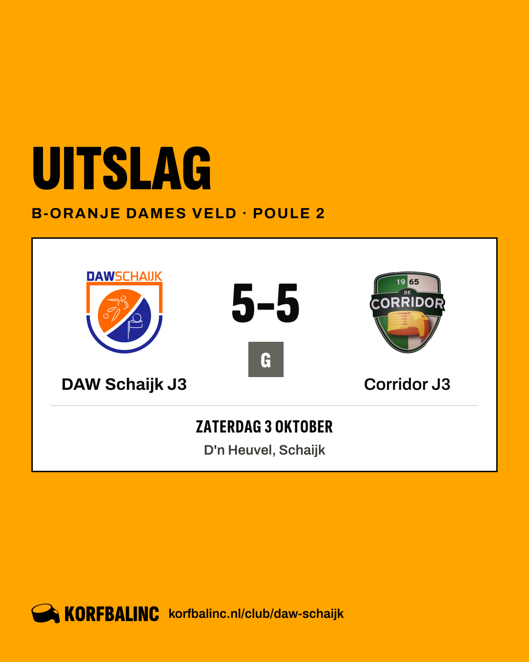 DAW Schaijk J3 - Corridor J3