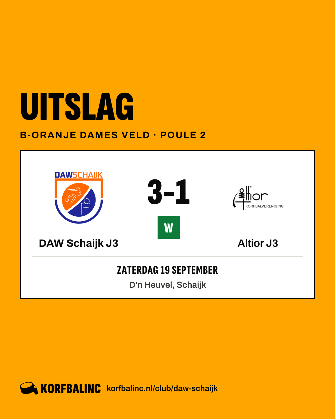 DAW Schaijk J3 - Altior J3