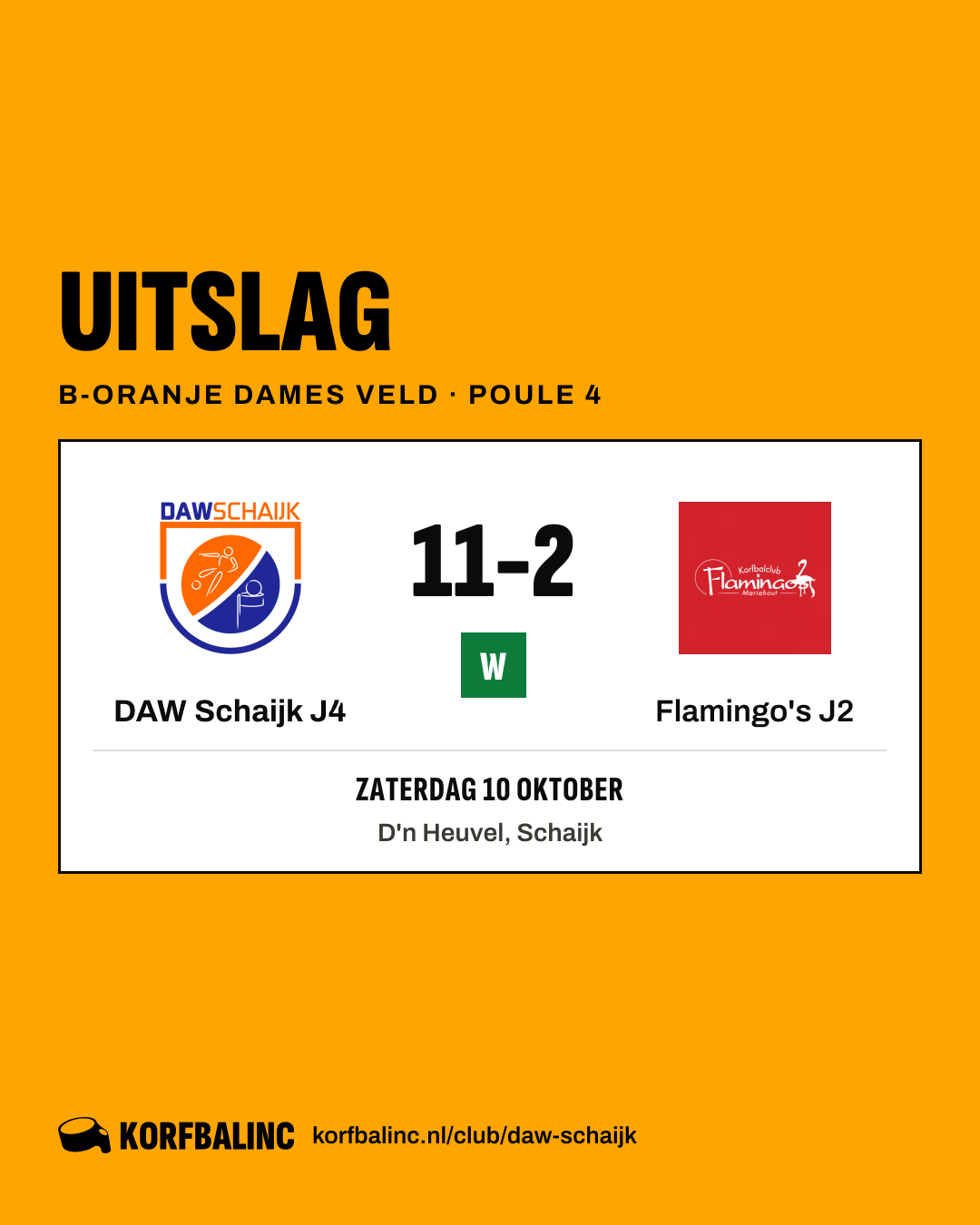 DAW Schaijk J4 - Flamingo's J2