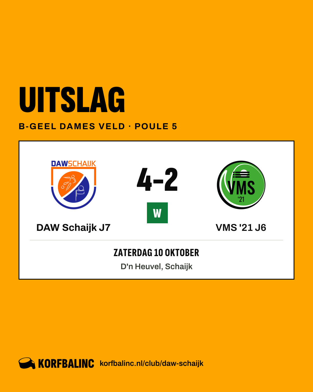 DAW Schaijk J7 - VMS '21 J6