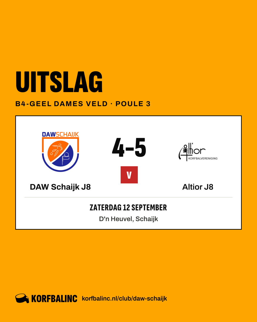 DAW Schaijk J8 - Altior J8
