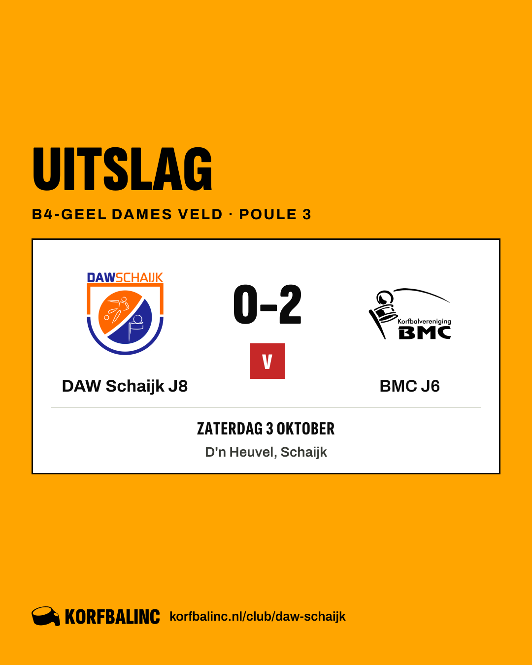DAW Schaijk J8 - BMC J6