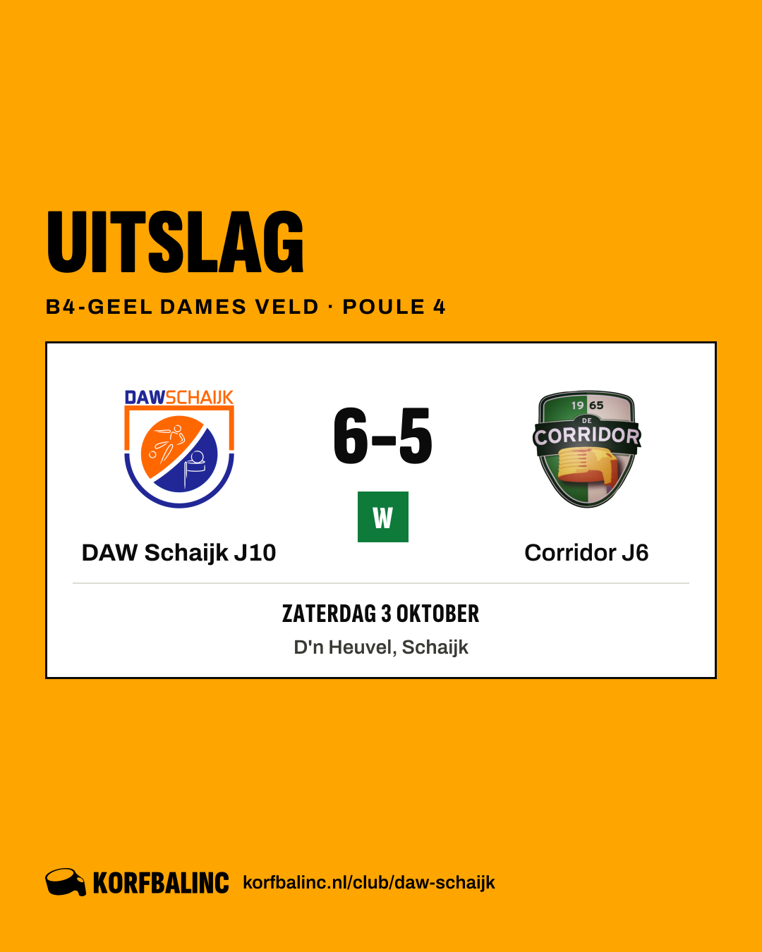 DAW Schaijk J10 - Corridor J6