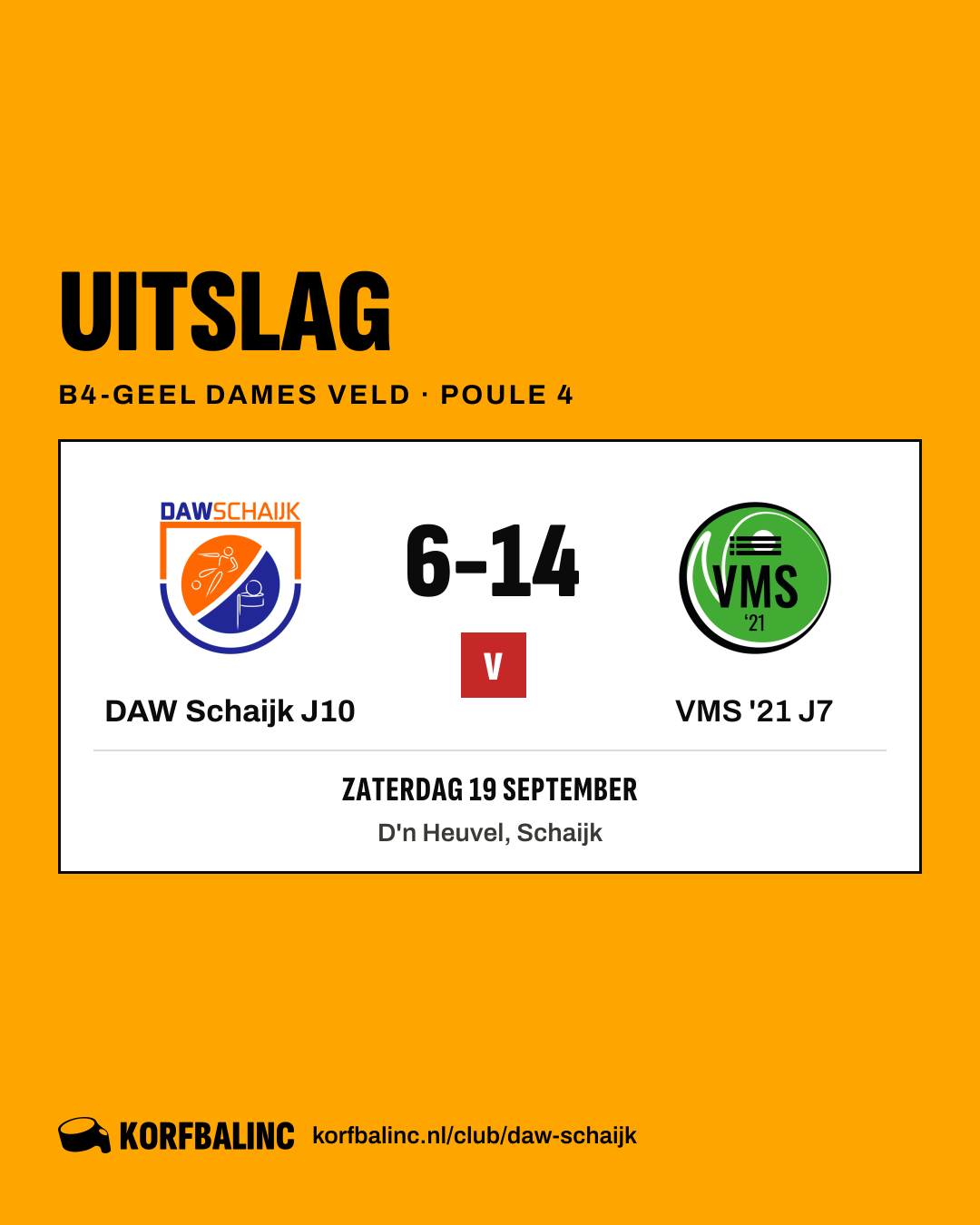 DAW Schaijk J10 - VMS '21 J7