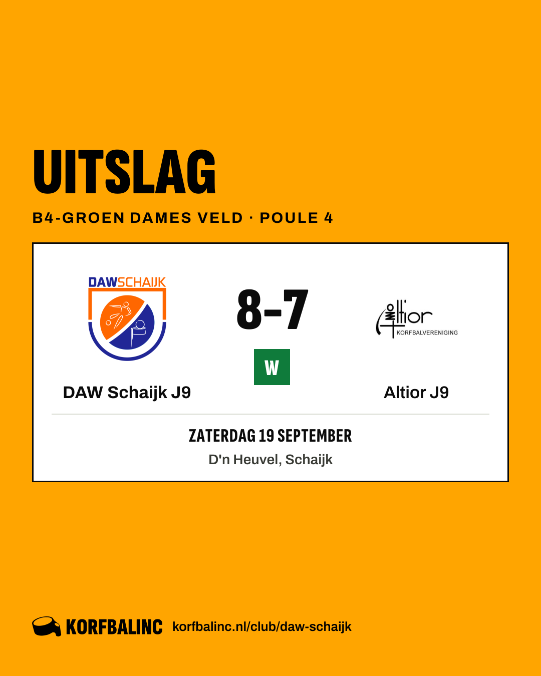 DAW Schaijk J9 - Altior J9