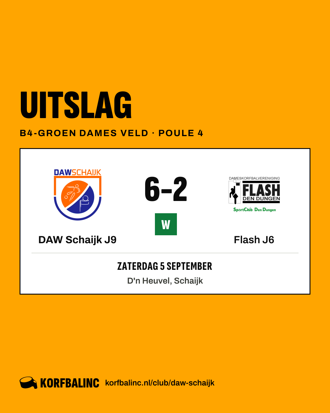 DAW Schaijk J9 - Flash J6