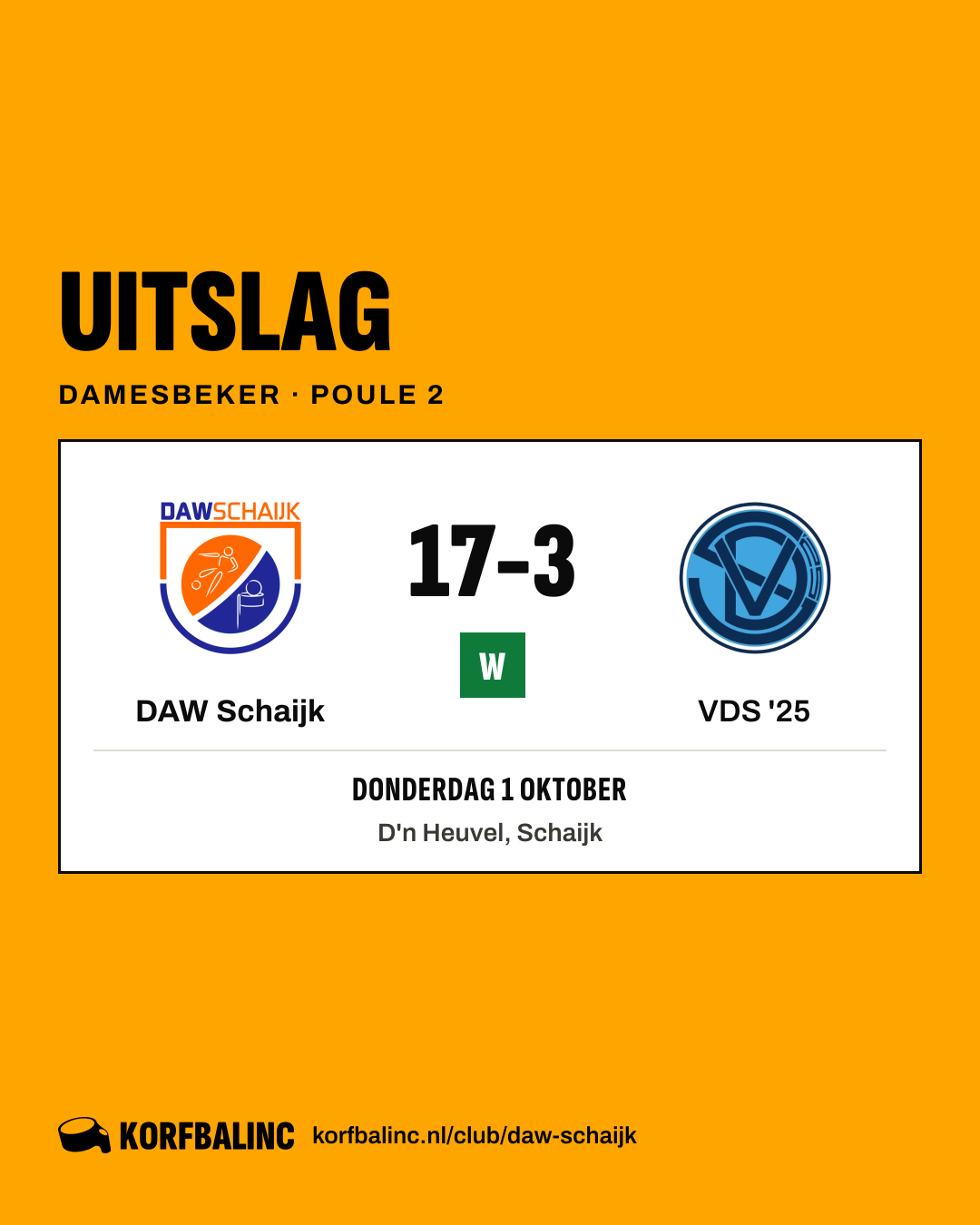 DAW Schaijk - VDS '25