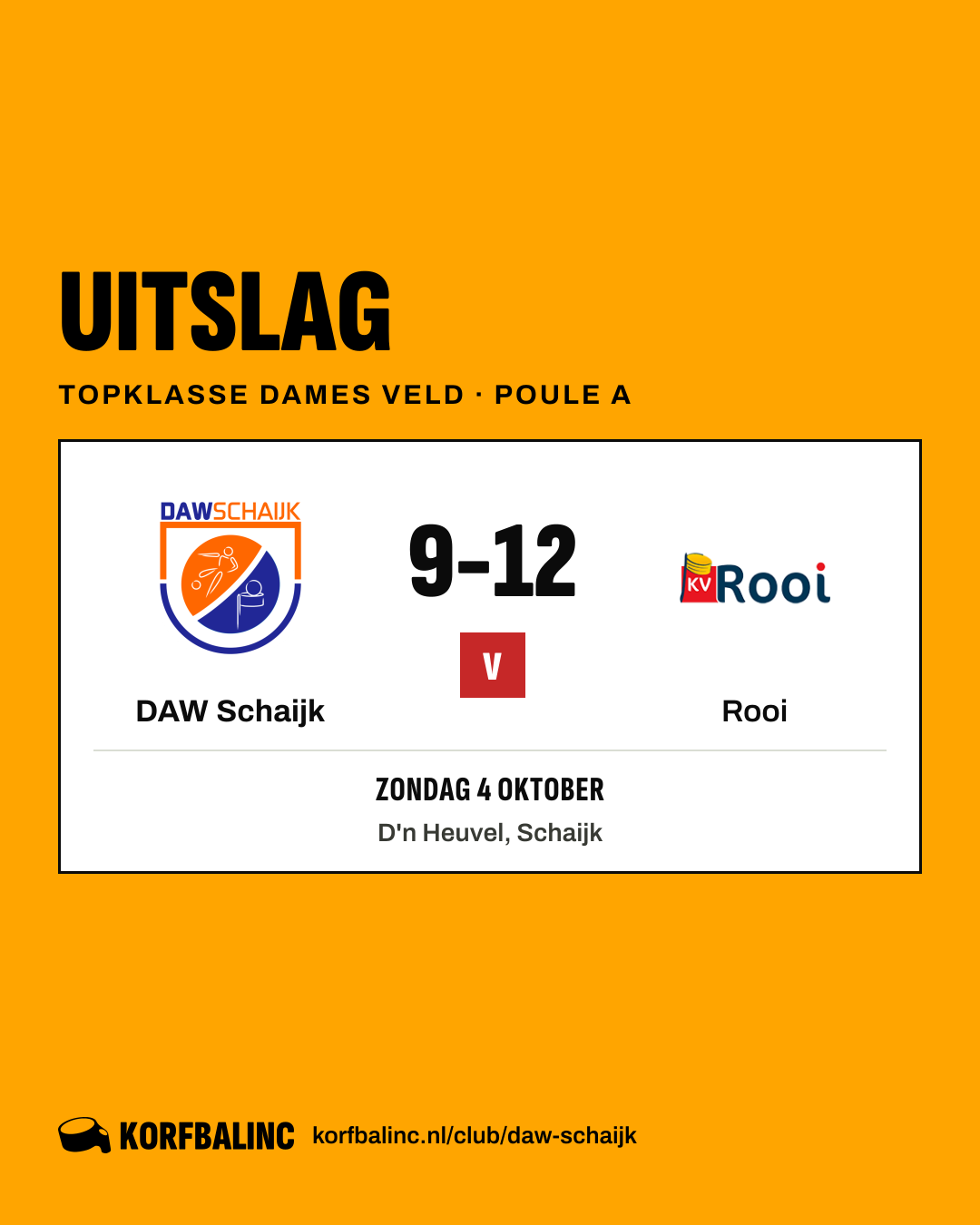 DAW Schaijk - Rooi