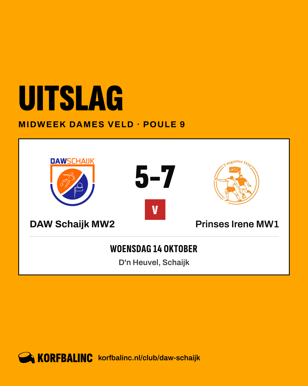 DAW Schaijk MW2 - Prinses Irene MW1