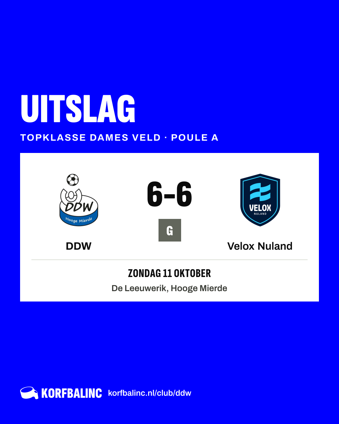 DDW - Velox Nuland